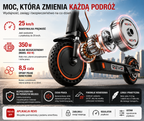 ⚡ REVO Nova – Hulajnoga elektryczna 350 W | Zasięg do 35 km | Akumulator 36 V 7,8 Ah | Opony Honeycomb 8,5"
